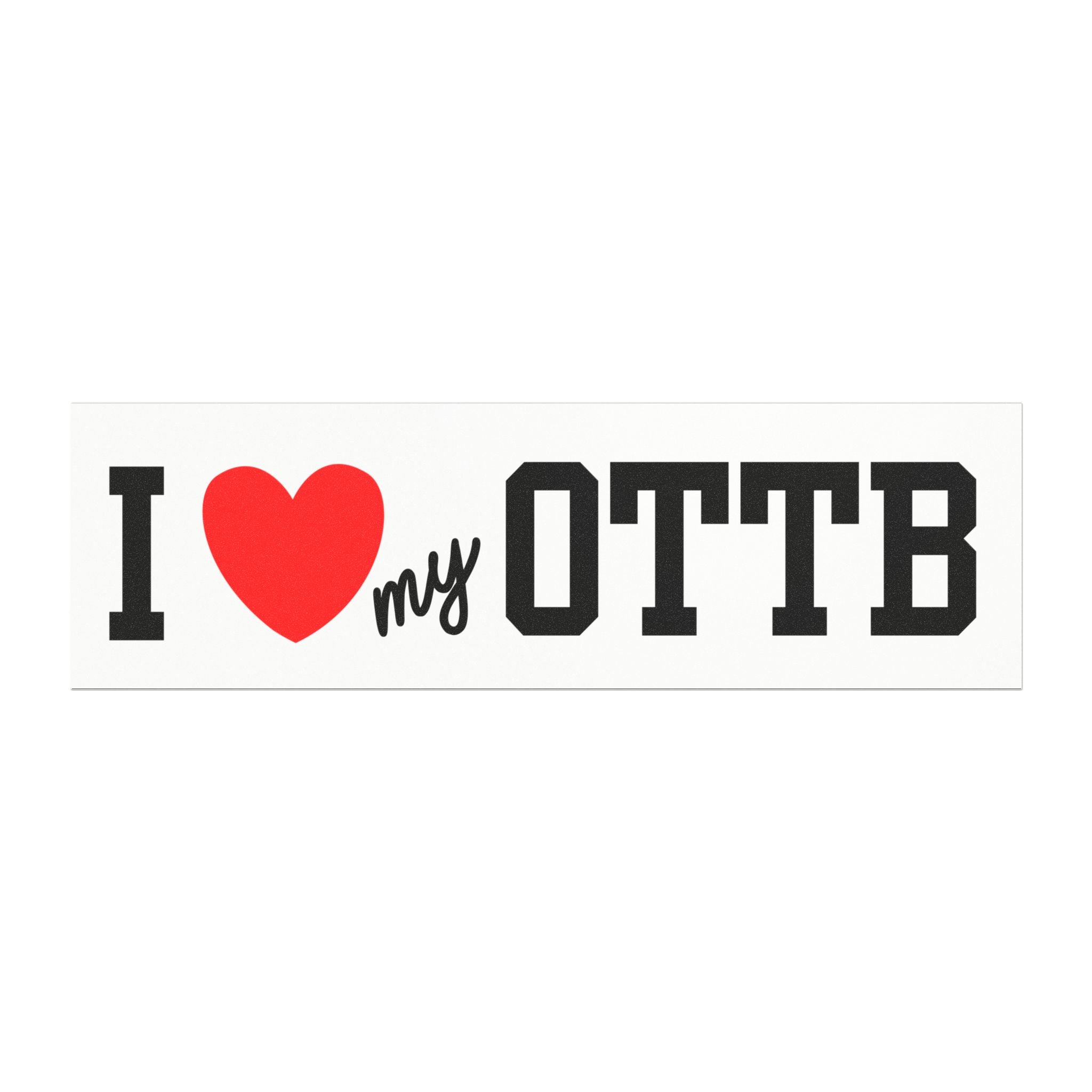 I My Ottb Car Magnet  