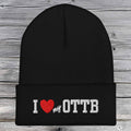 I Love My Ottb Cuffed Beanie military-green 